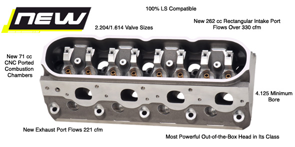BRODIX LS Chevy Aluminum Cylinder Heads PKG